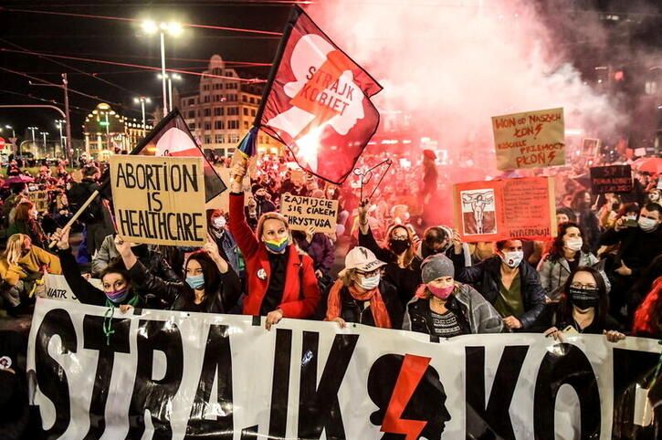 Anti-Abortion Ban Protests in Poland
