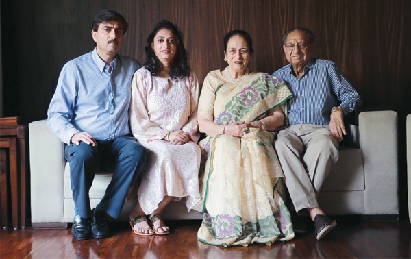 Mrs Bector with her family - Mrs Bector's Cremica
