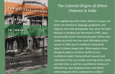 THE COLONIAL ORIGINS OF ETHNIC VIOLENCE IN INDIA — Book Review